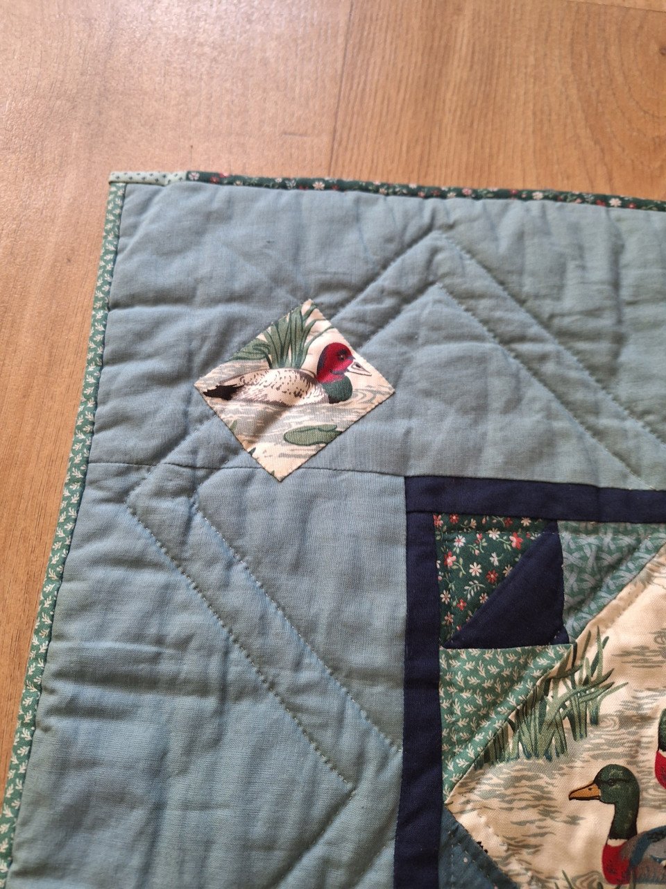 Handgemaakte quilt
