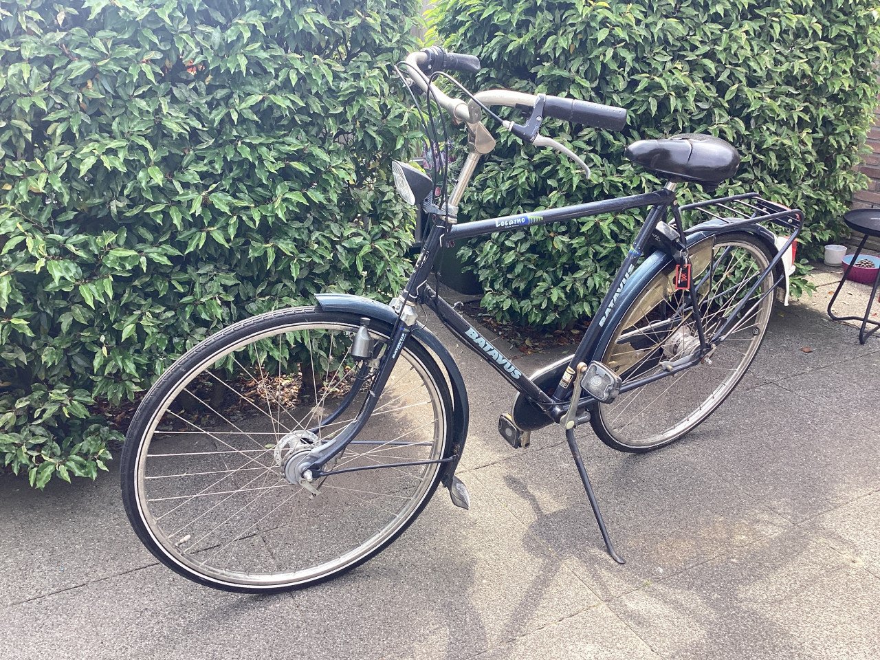 Gereserveerd: Oudere degelijke stationsfiets, Batavus.