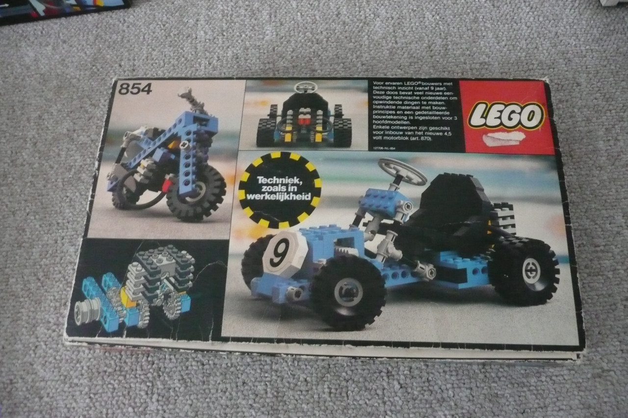 Technisch lego cart en motorfiets