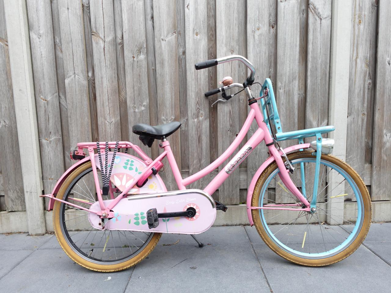 🚲 Popal Meisjesfiets – 22 inch – Transportmodel – Roze