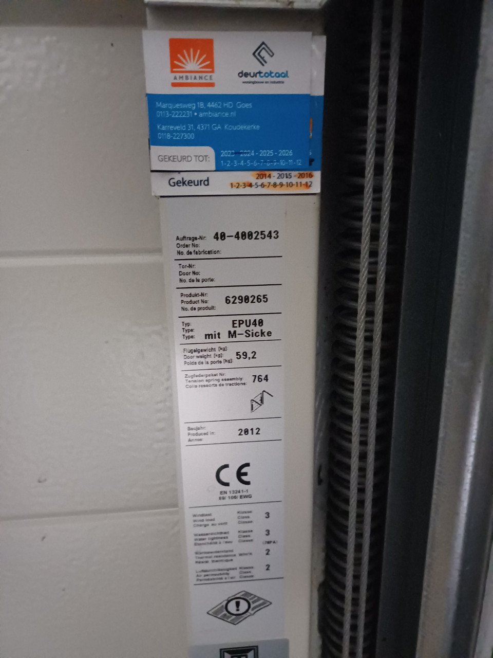 Hörmann elektrische garagedeur