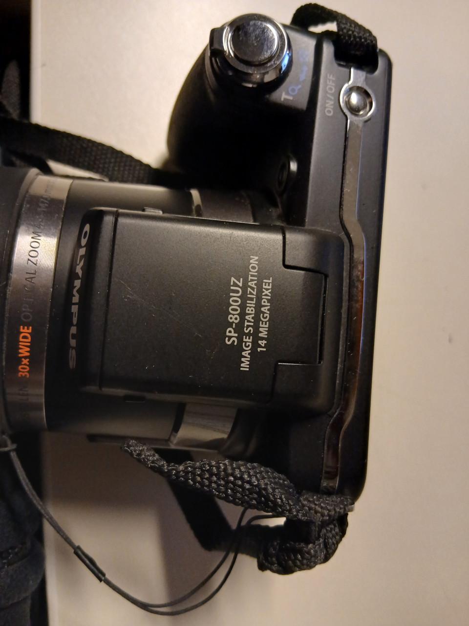 Olympus SP-800UZ – 14MP – 30x zoom –met oplaadkabel tas digitale fotocamera