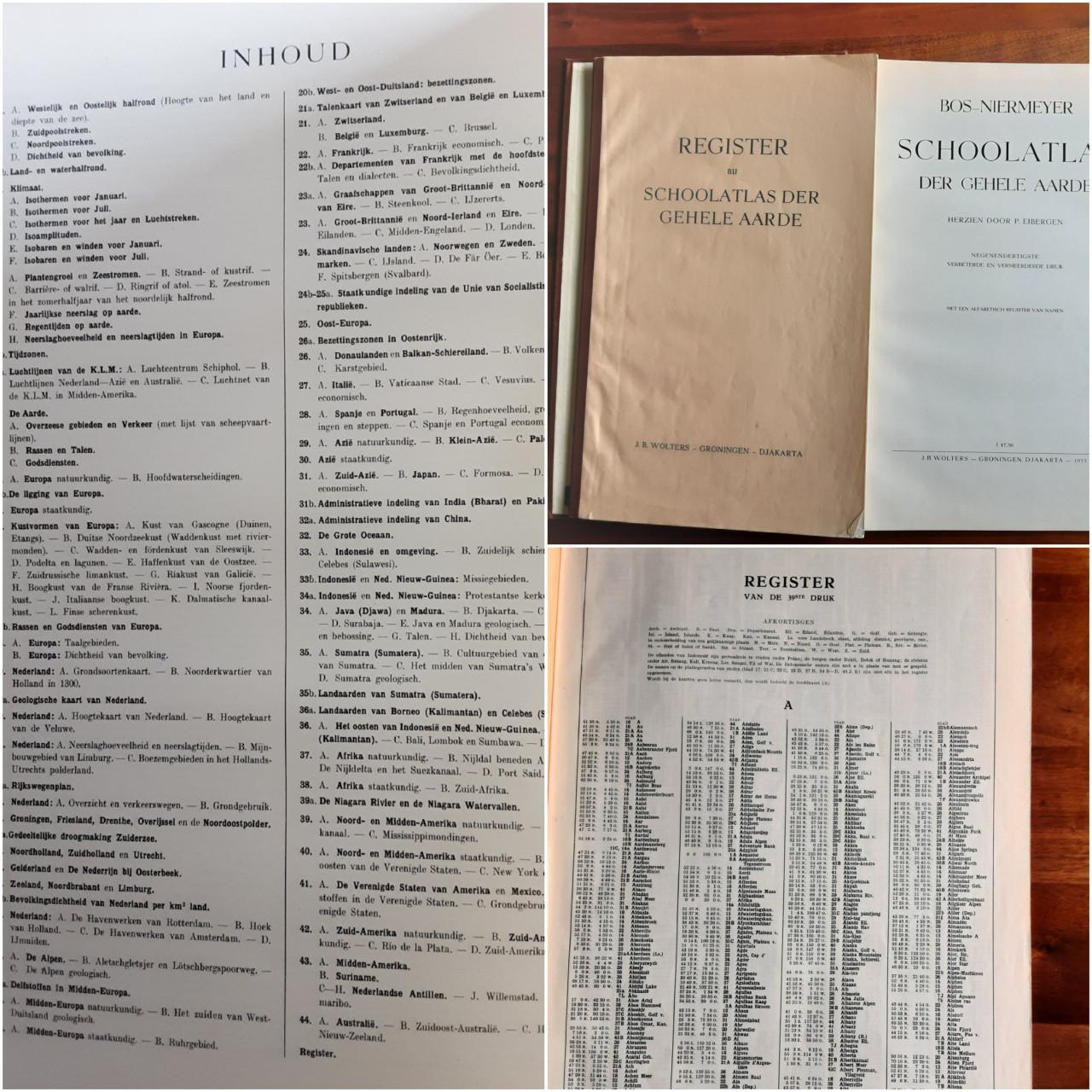 Atlas der Gehele Aarde 1955 Bos en Niermeyer
