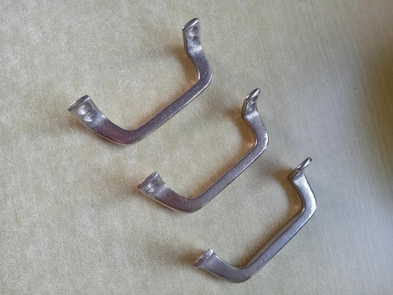 Antieke schuifraam handgrepen 3 stuks