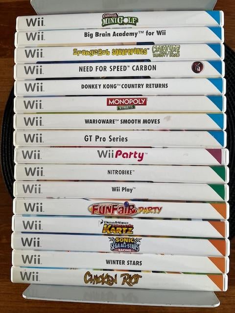 Nintendo Wii met balance board, maar zonder controllers