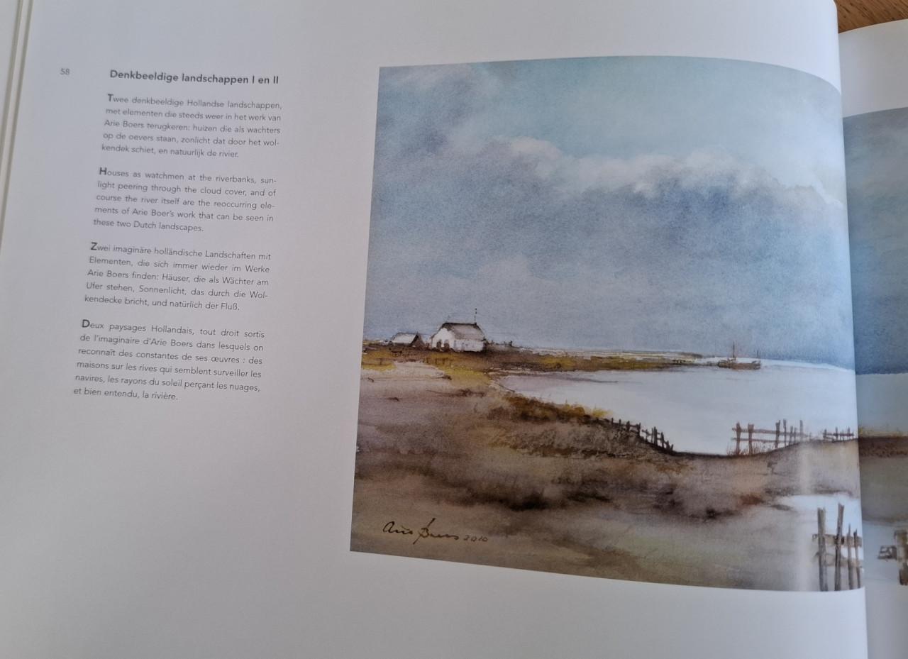 Land, Licht & Water, Holland in aquarel, door Arie Boers