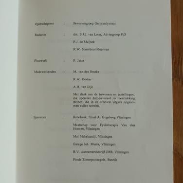 De weg naar Walcheren, bewonersgroep Gerbrandystraat Vlissingen