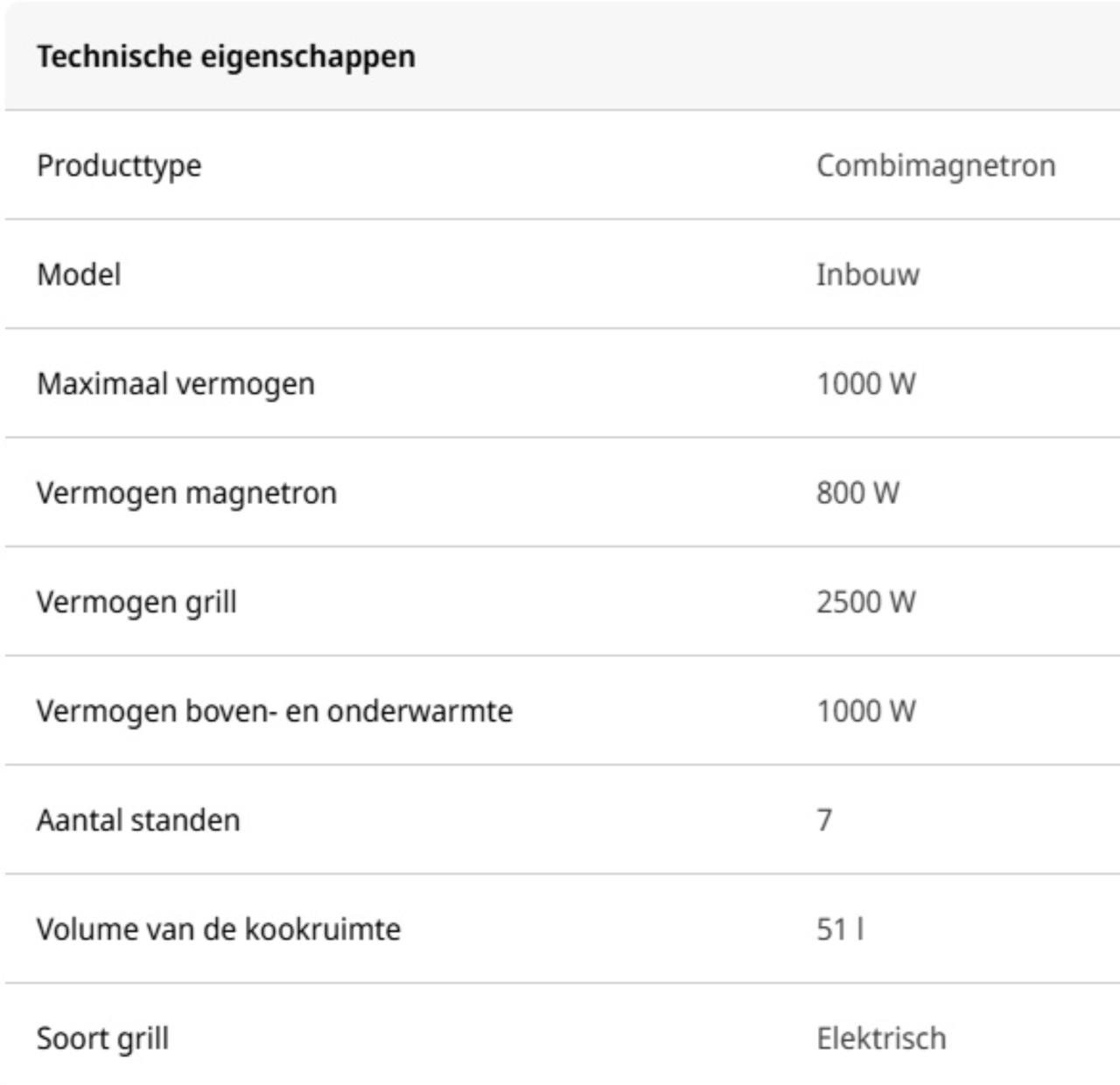 Etna CM751ZT inbouwoven