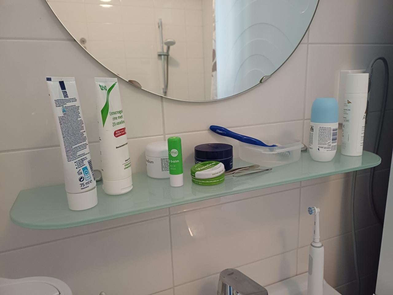 Glazen PLANCHET/PLANK met bevestigingsclips, merk Duraline