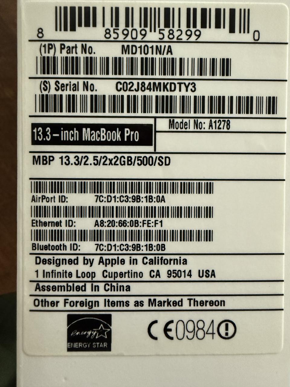 Apple MacBook Pro 13-inch