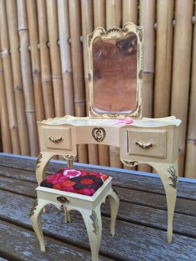 Barbie kaptafel creme