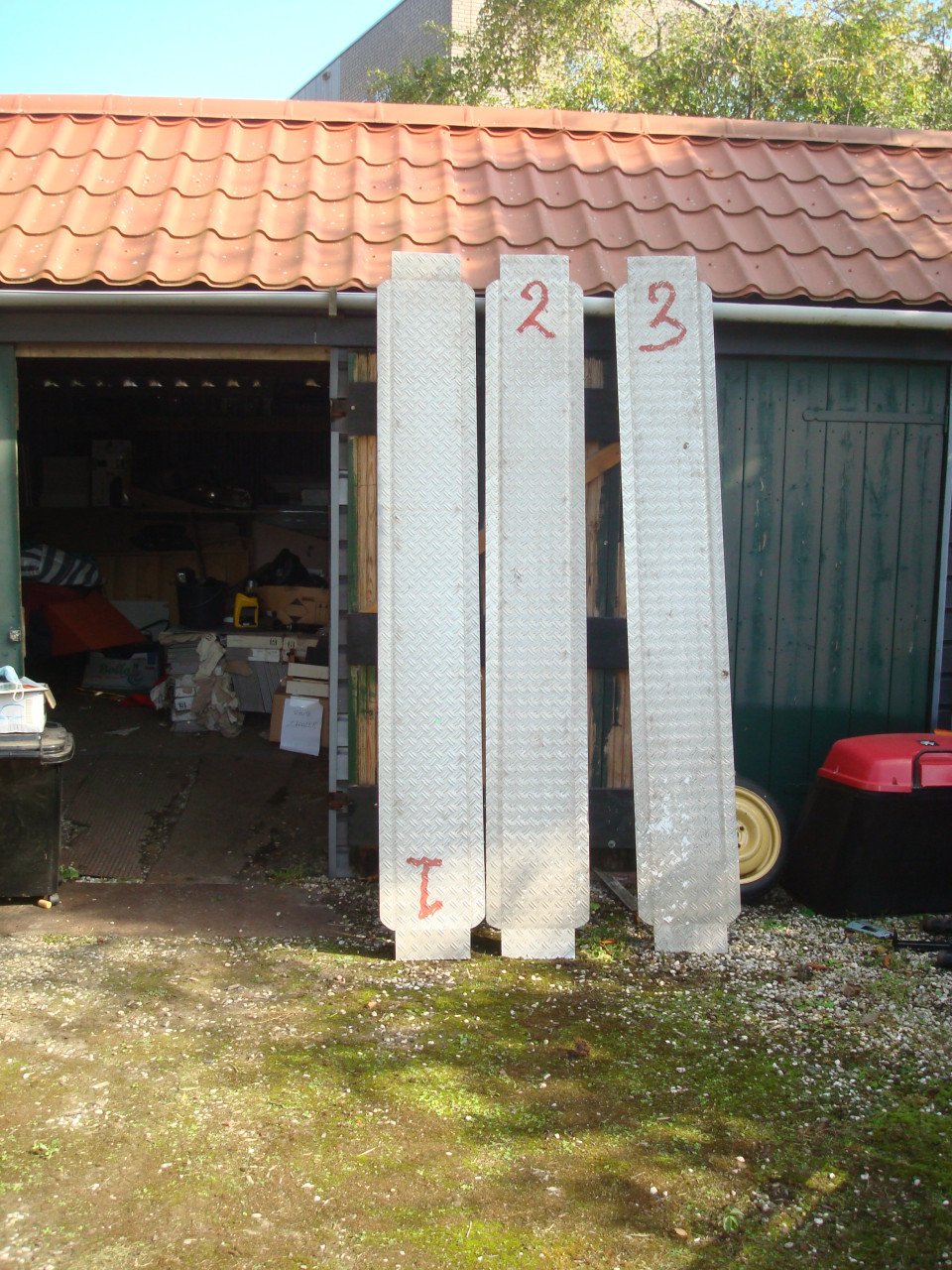 Aluminium oprijplaten 2,5 m extra breed