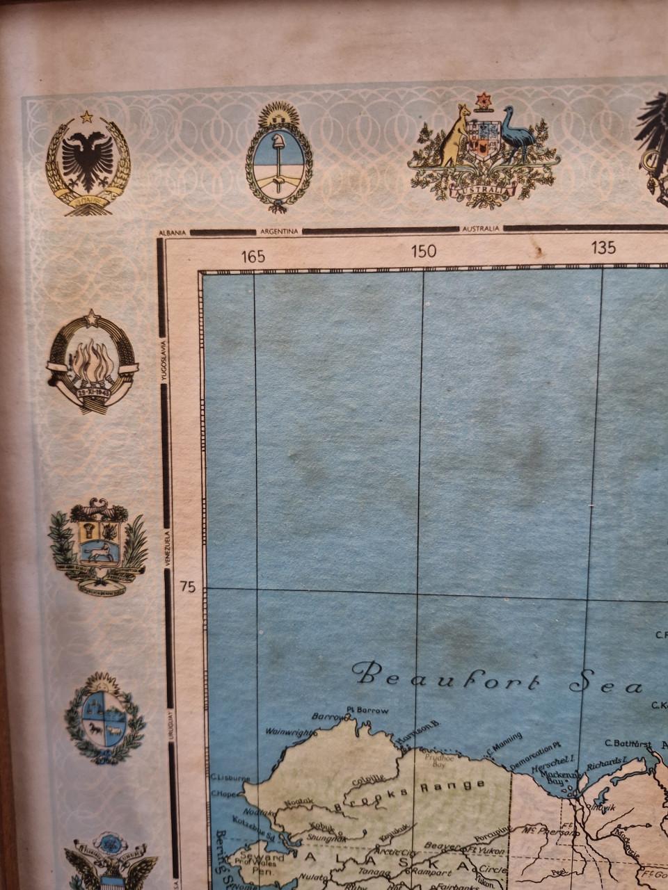 Wereldkaart stafford general map of the world