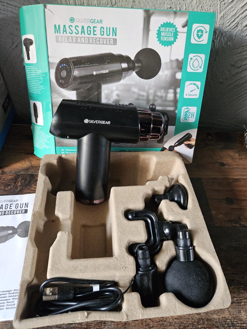 Nieuwe Silvergear Massage Gun - Ontspanning en Herstel