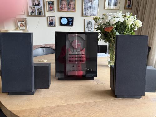 Radio, cd en cassette BeoSound Ouverture met 4 boxen