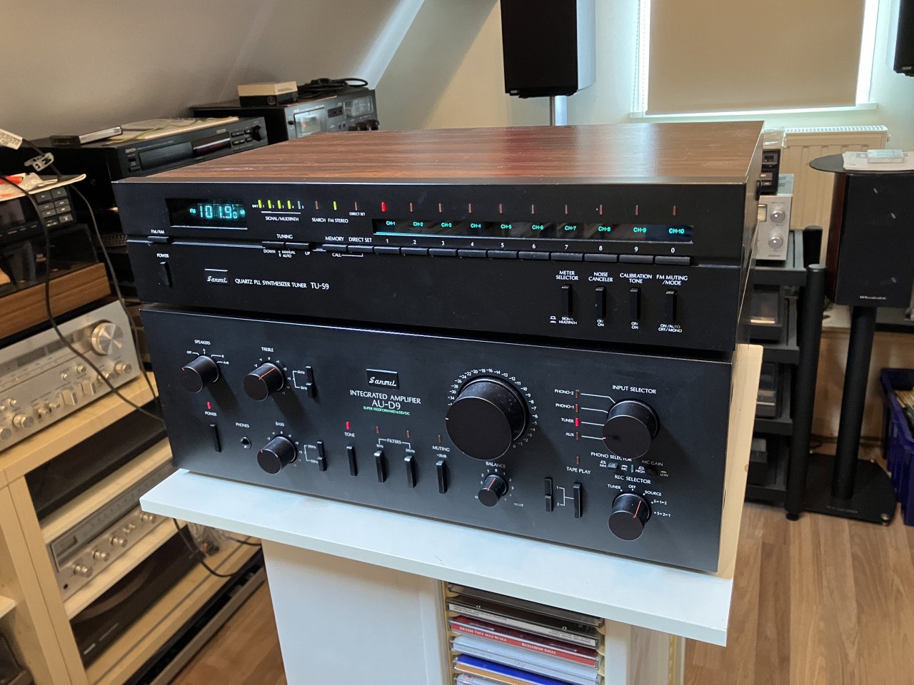 Sansui AU-D9 en SU-T9 vintage topkwaliteit versterker en tuner met garantie