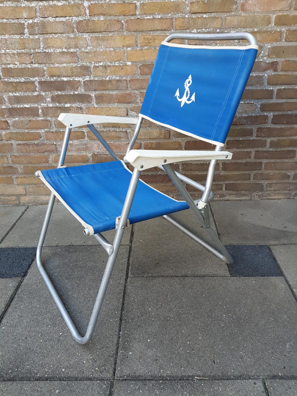 Opvouwbare vis/campingstoel met armleuningen