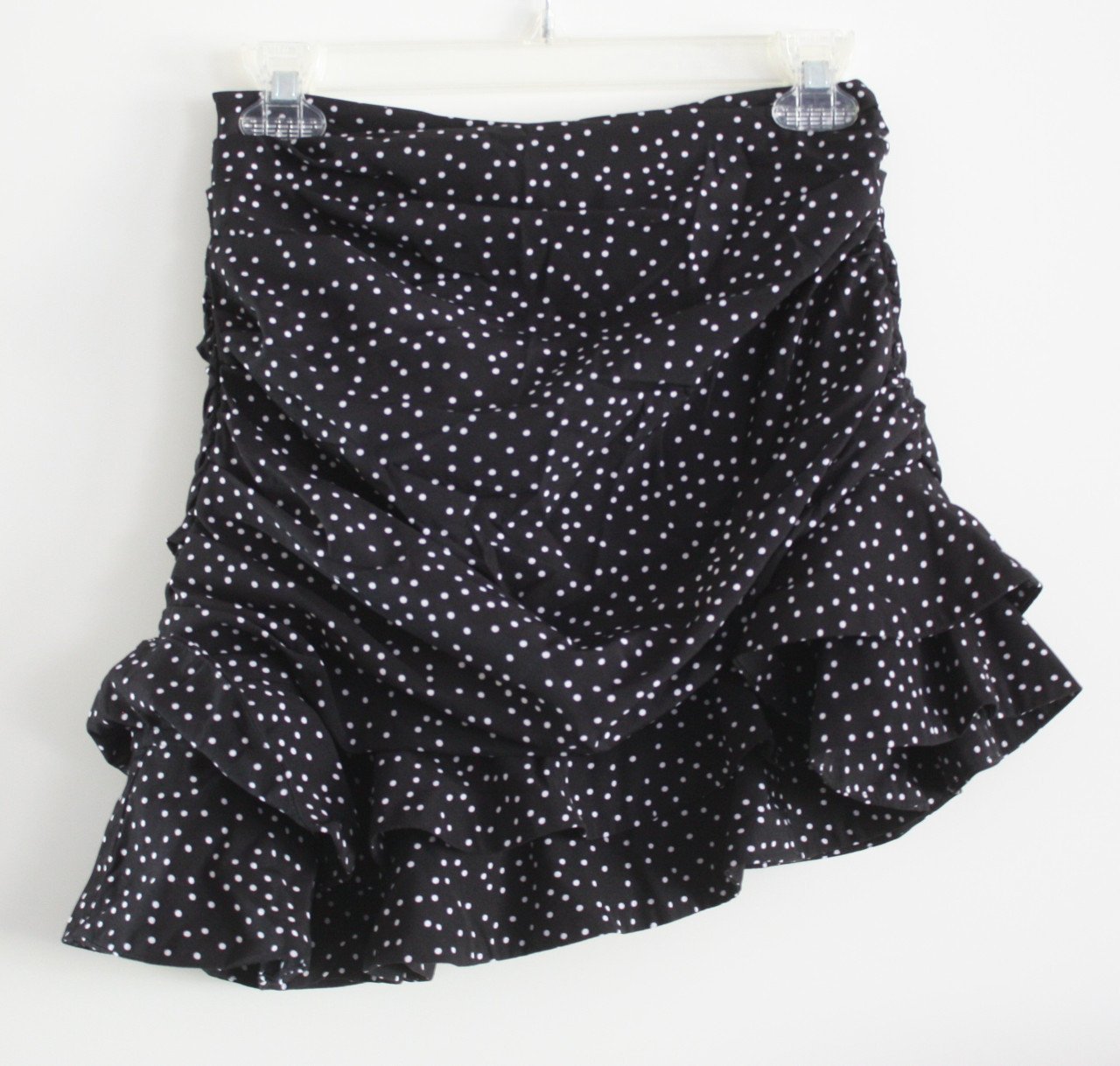 Zwarte rok met witte stippen maat xs