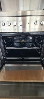 Siemens Solitaire RVS gasfornuis met oven, groot model