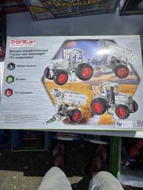 Tronic Metalen Constructiespel Tractor met Kiepwagen