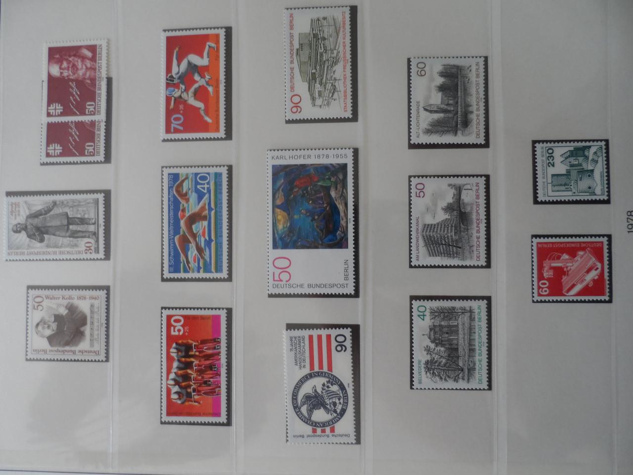Postzegels BERLIJN 2 LINDNER FALZLOZ T albums en 100 FDC's