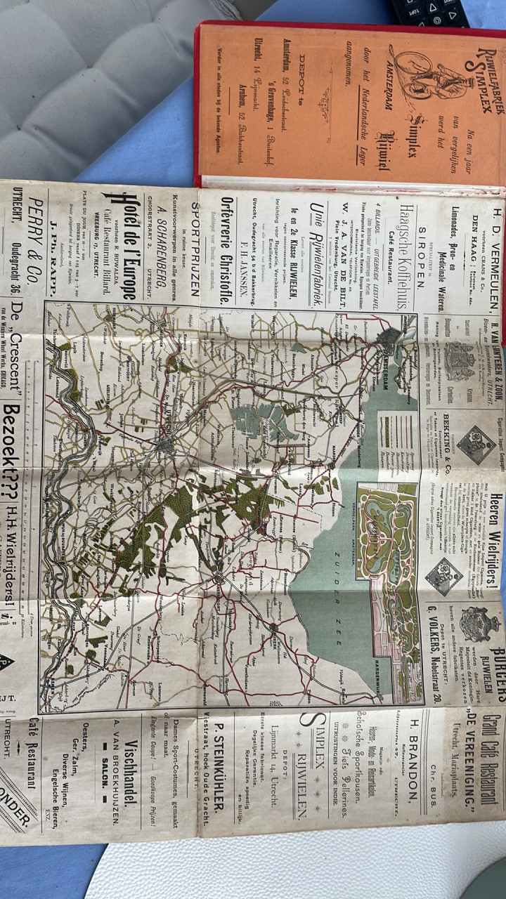 Fietskaart 1909