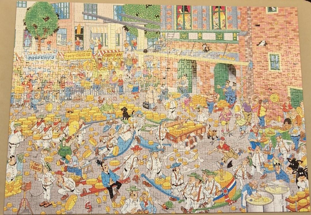 Puzzels Jan van Haasteren 2x1000 de Kaasmarkt/Skutsesilen