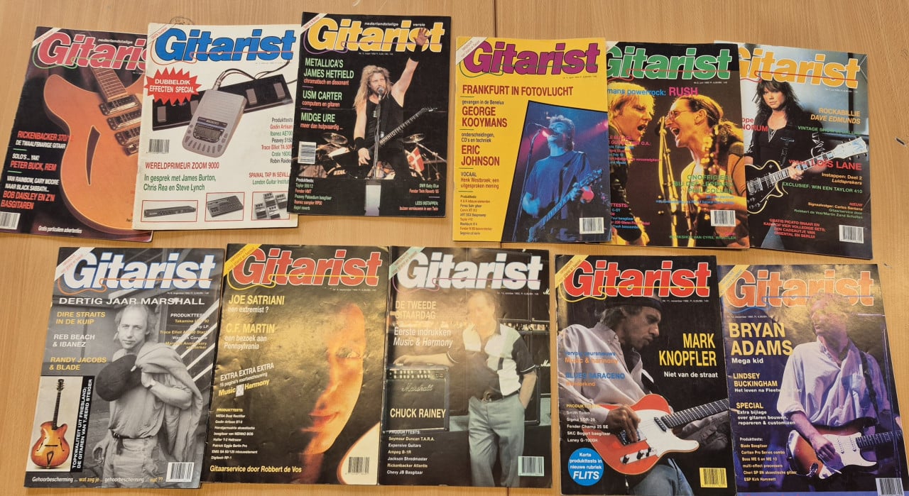 Enorme collectie gitaar magazines Gitarist