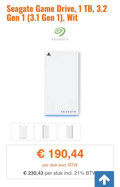 Seagate game drive voor de playstation 5 (1TB)