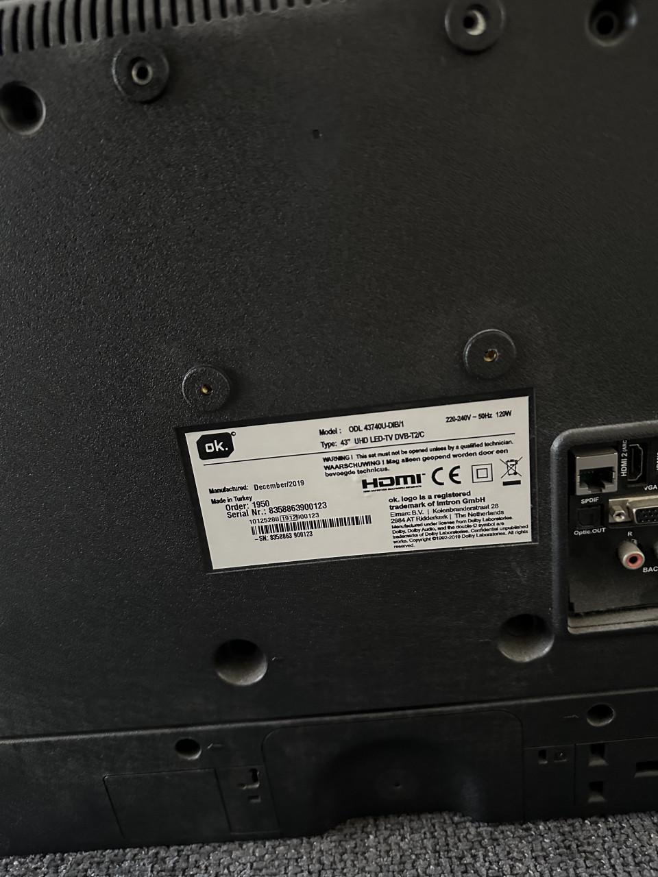 Tv met afstandsbediening