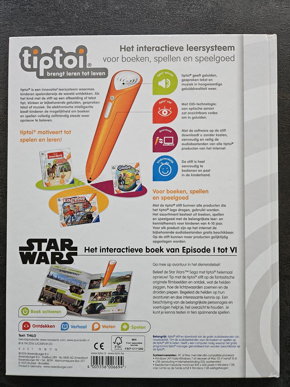 Tiptoi Starwars boek