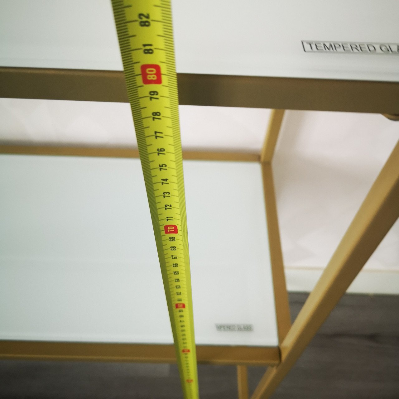 Side table wit/goudkleurig