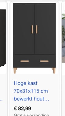 Gratis zwarte kast nieuw Lees goed omschrijving!