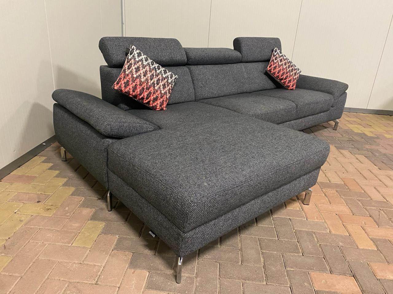 Montel Grijze Stoffen Hoekbank – Gratis Levering NL & BE