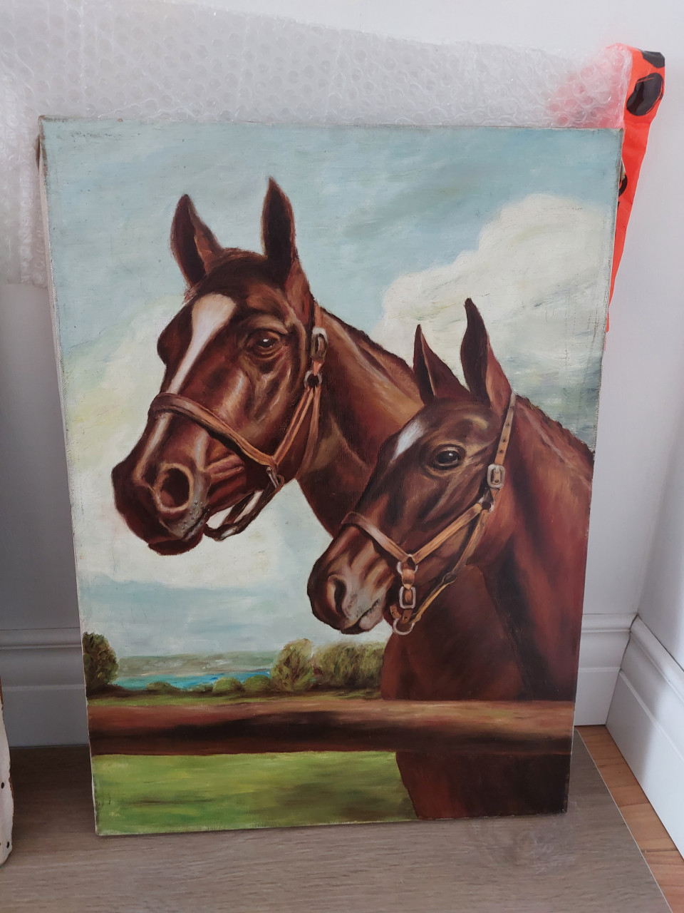 Schilderijen 'Stierenvechter' & 'Paarden'