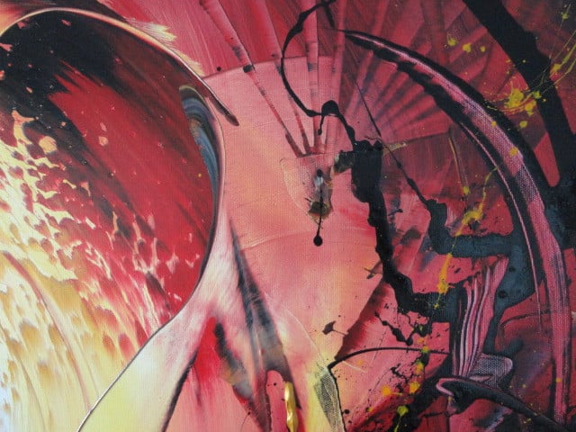 " Exceptional "  prachtig Acrylschilderij van Gia Hung
