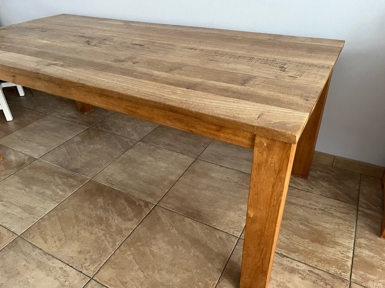 Massief teak houten tafel 200x100