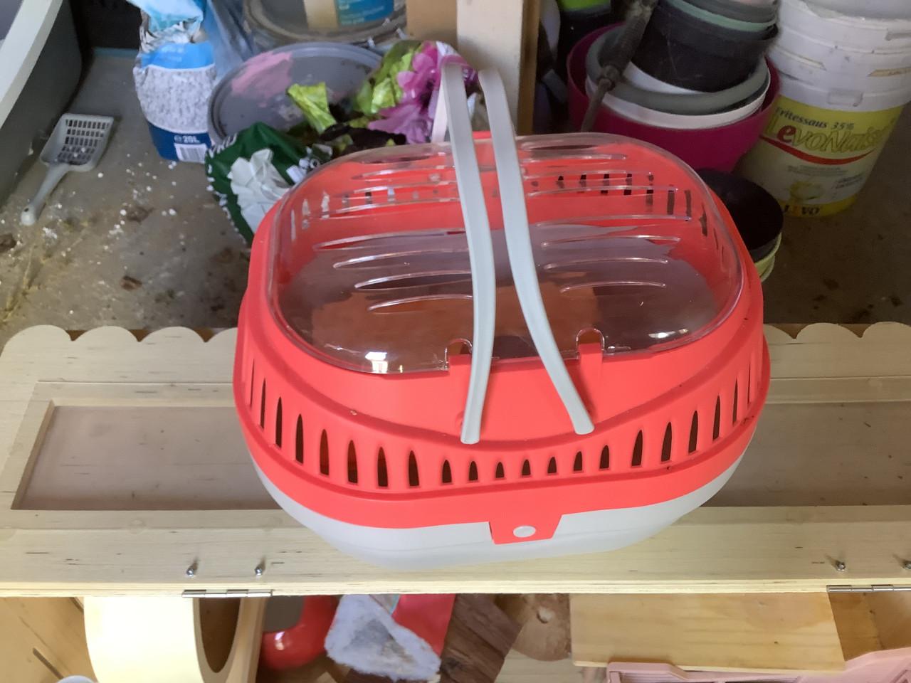 Mooie houten hamsterkooi met toebehoren