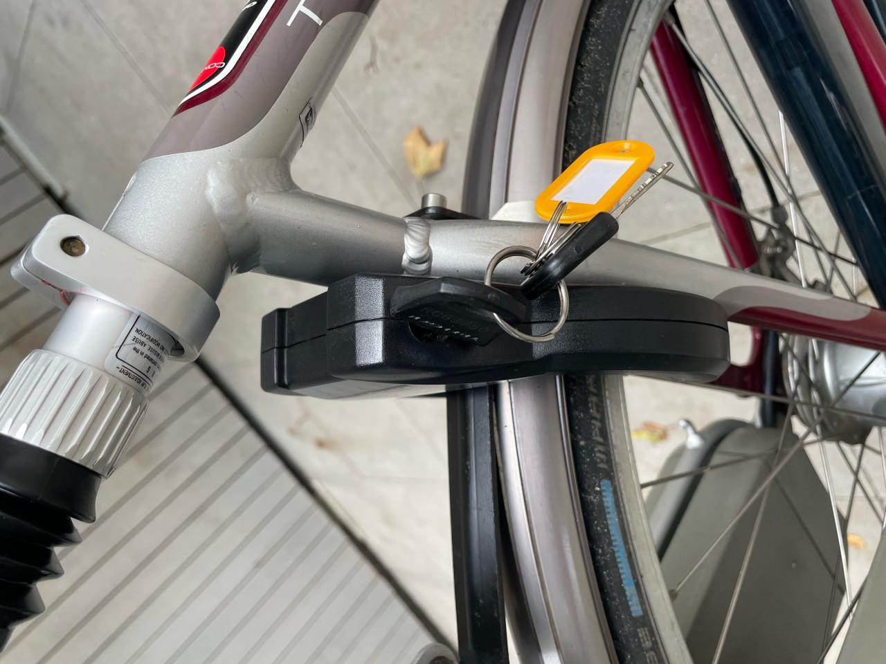 Elektrische damesfiets.
