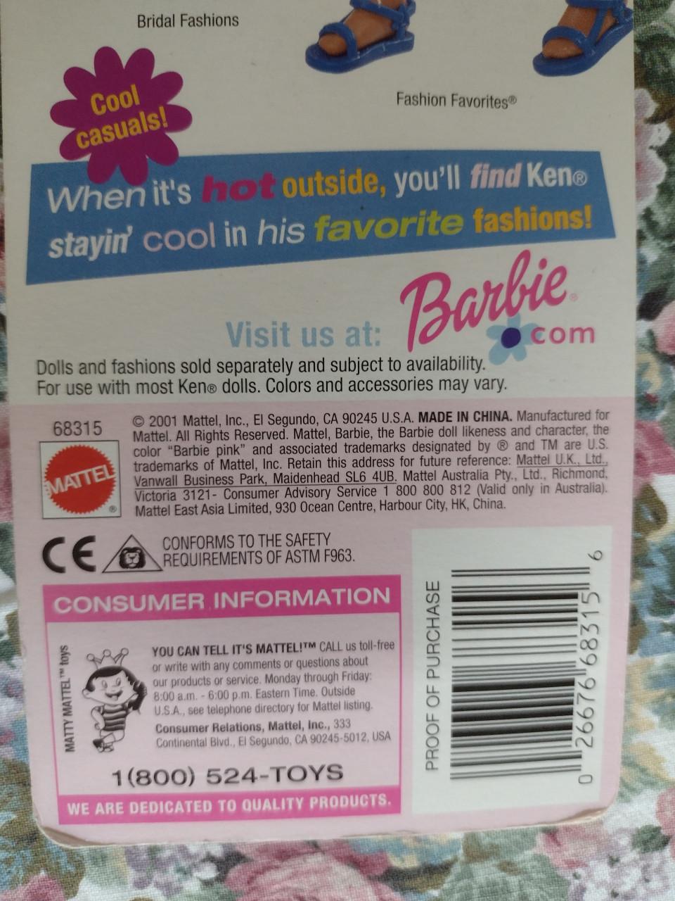 Poppenkleding van Mattel
