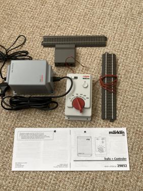Marklin Fahrregler controler+ transformator+ aansluitstukken