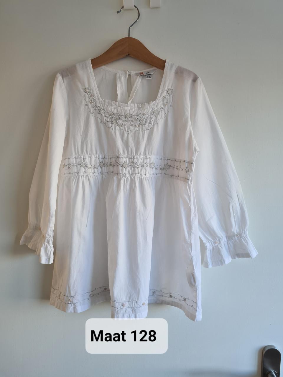 CVS Kids mooi en apart wit blousje Maat 128