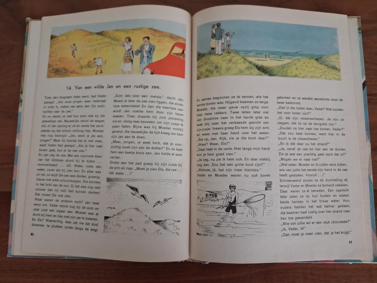 Vintage schoolboek: Kabouter Pim op verkenning.