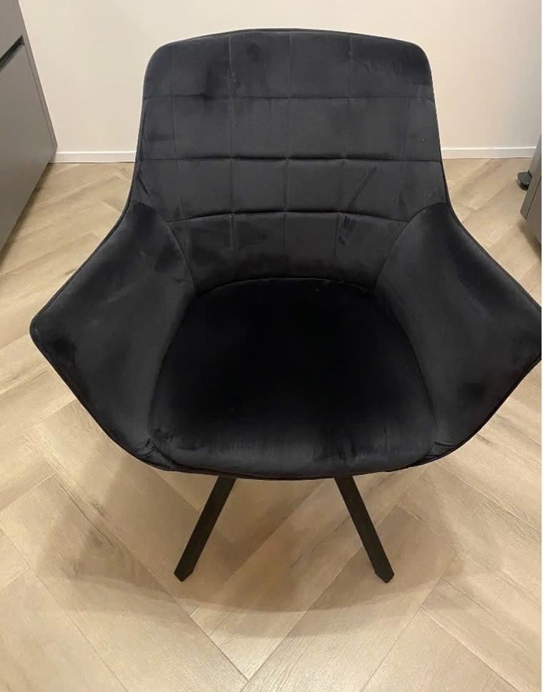 6 stijlvolle eetkamerstoelen – zwart