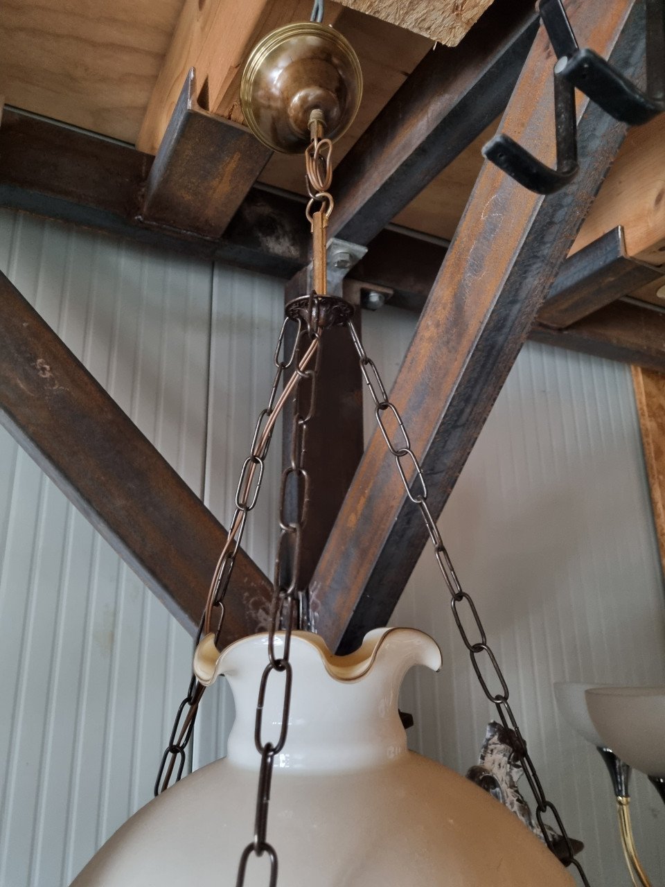 Mooie (boeren)plafondlamp