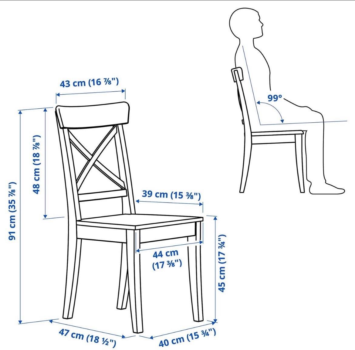 Eetkamerstoelen Ikea - wit