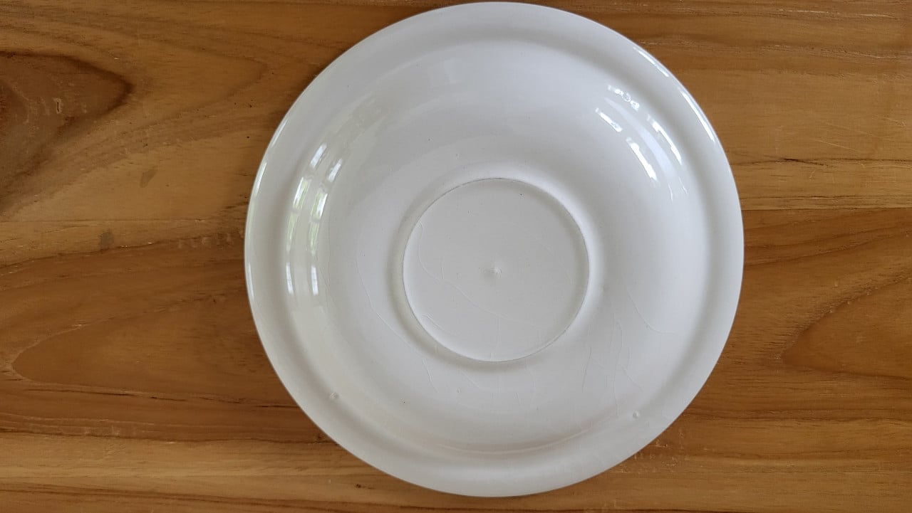 Set v 2 English Ironstone Tableware Green Apple kop en schotels