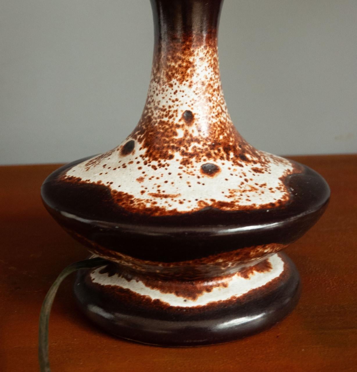 Retro voet voor lamp keramisch fat lava vintage '60/'70 of ouder