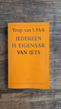 Boek in nieuwstaat 'Iedereen is eigenaar van iets' van Youp van 't Hek.