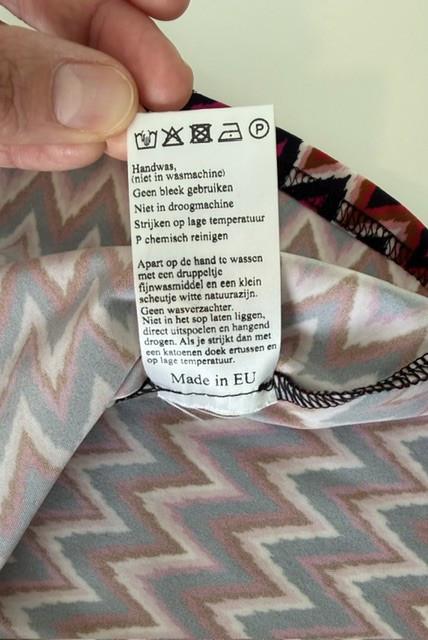 Nieuw | Studio Anneloes haltertop met zigzag print | S